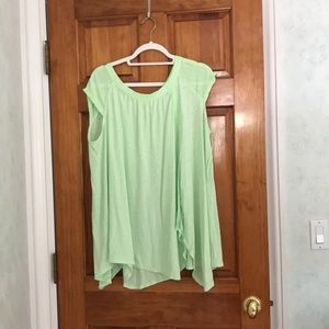 Free people green coverup with slit NEVER WORN